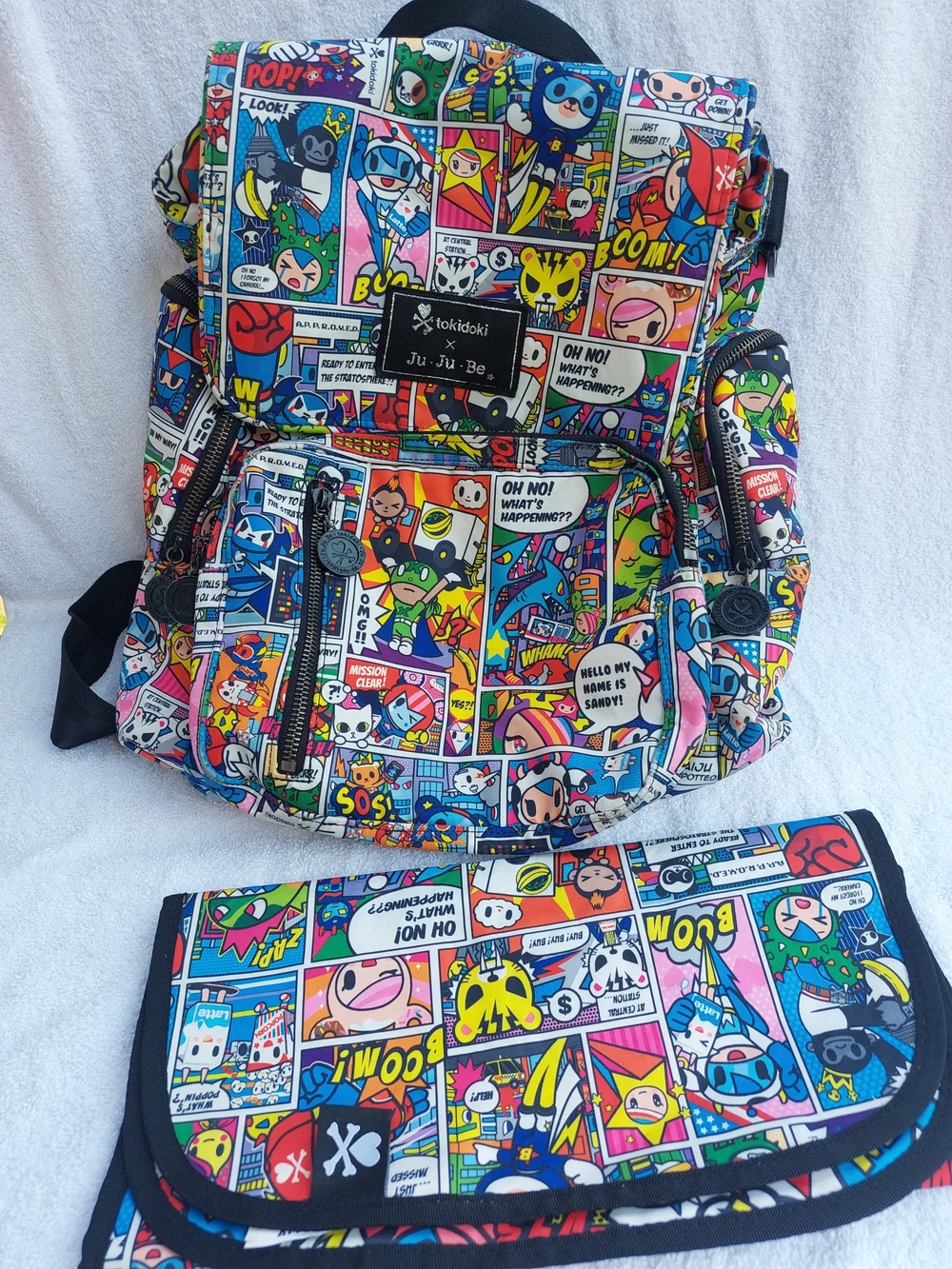 tokidoki x Ju-Ju-Be Comic Print Diaper Bag (Backpack)